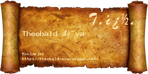 Theobald Éva névjegykártya
