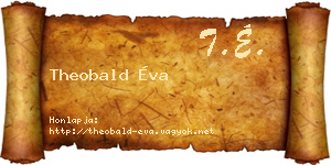 Theobald Éva névjegykártya