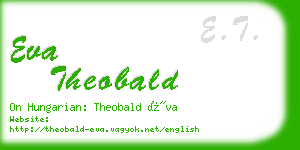 eva theobald business card